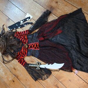 Pirate Of The Seven Seas Wench Adult Costume Plus Extras